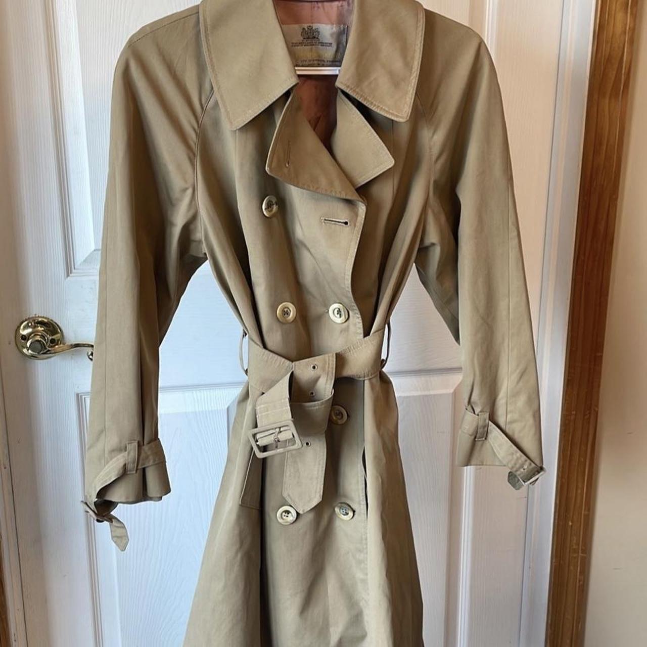 Aquascutum Women's Tan Coat Depop