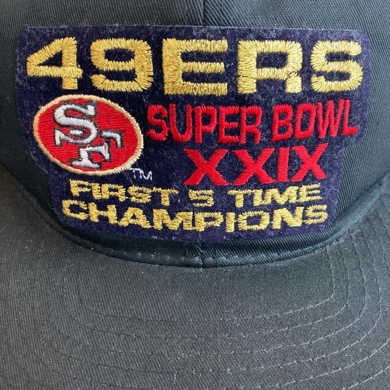 VINTAGE SAN FRANCISCO 49ERS SUPER BOWL FLAT CAP - Depop