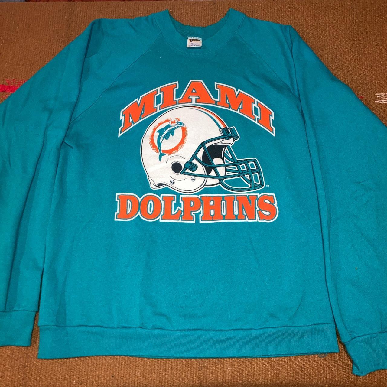 Vintage Miami Dolphins crewneck sweatshirt. - Depop