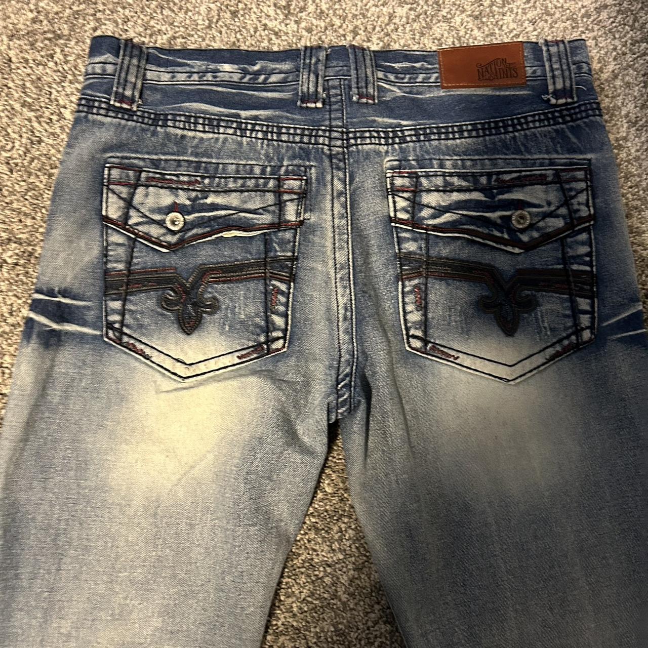 affliction like jeans size 36x32 fit baggy these... - Depop