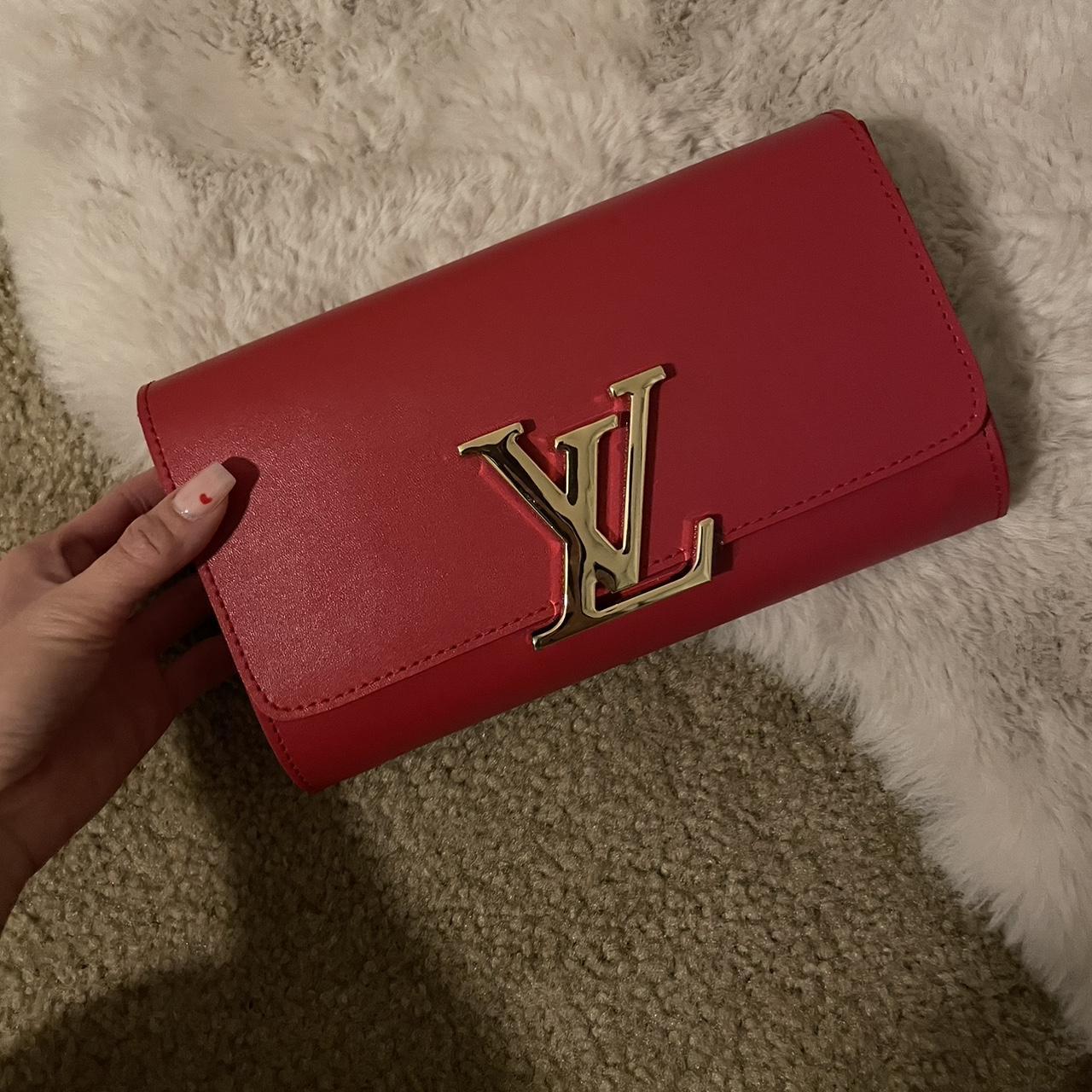 Vintage Louis Vuitton red Pallas clutch ♥️ Can be - Depop