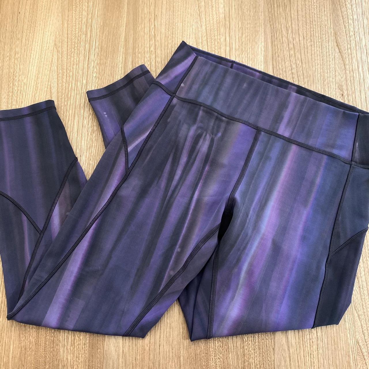 Lululemon Size 8 purchases Leggings In Movement Spray Dye Lunar Purple