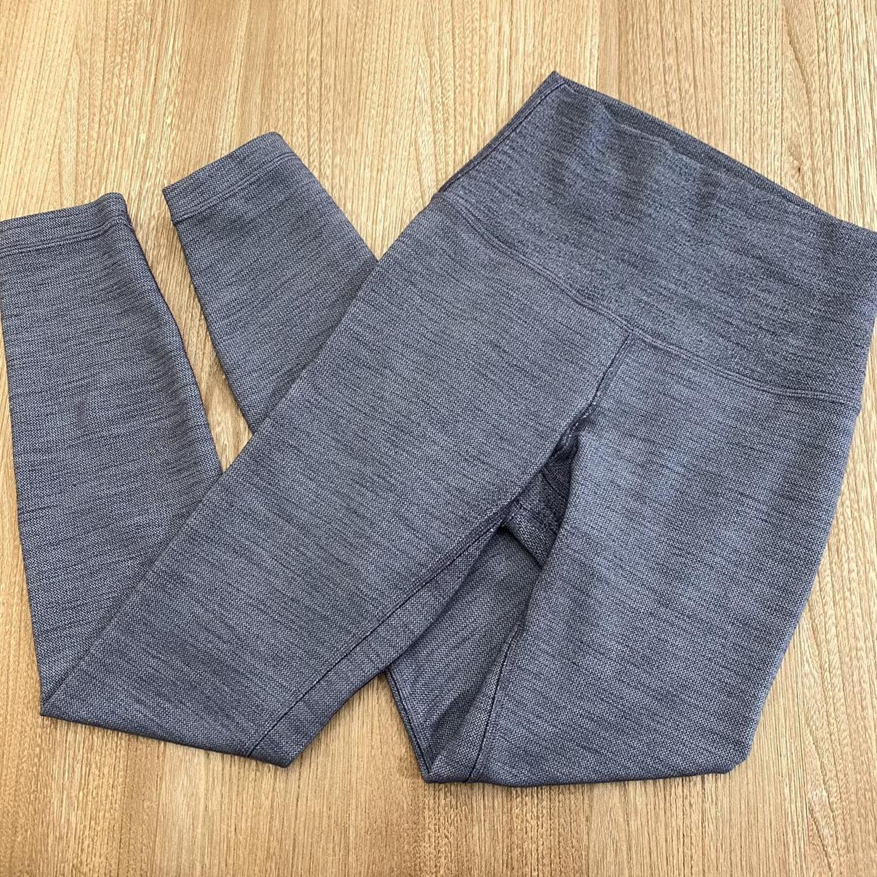 Lululemon Size 8 Align Leggings Herringbone Heathered Black White high quality Gray