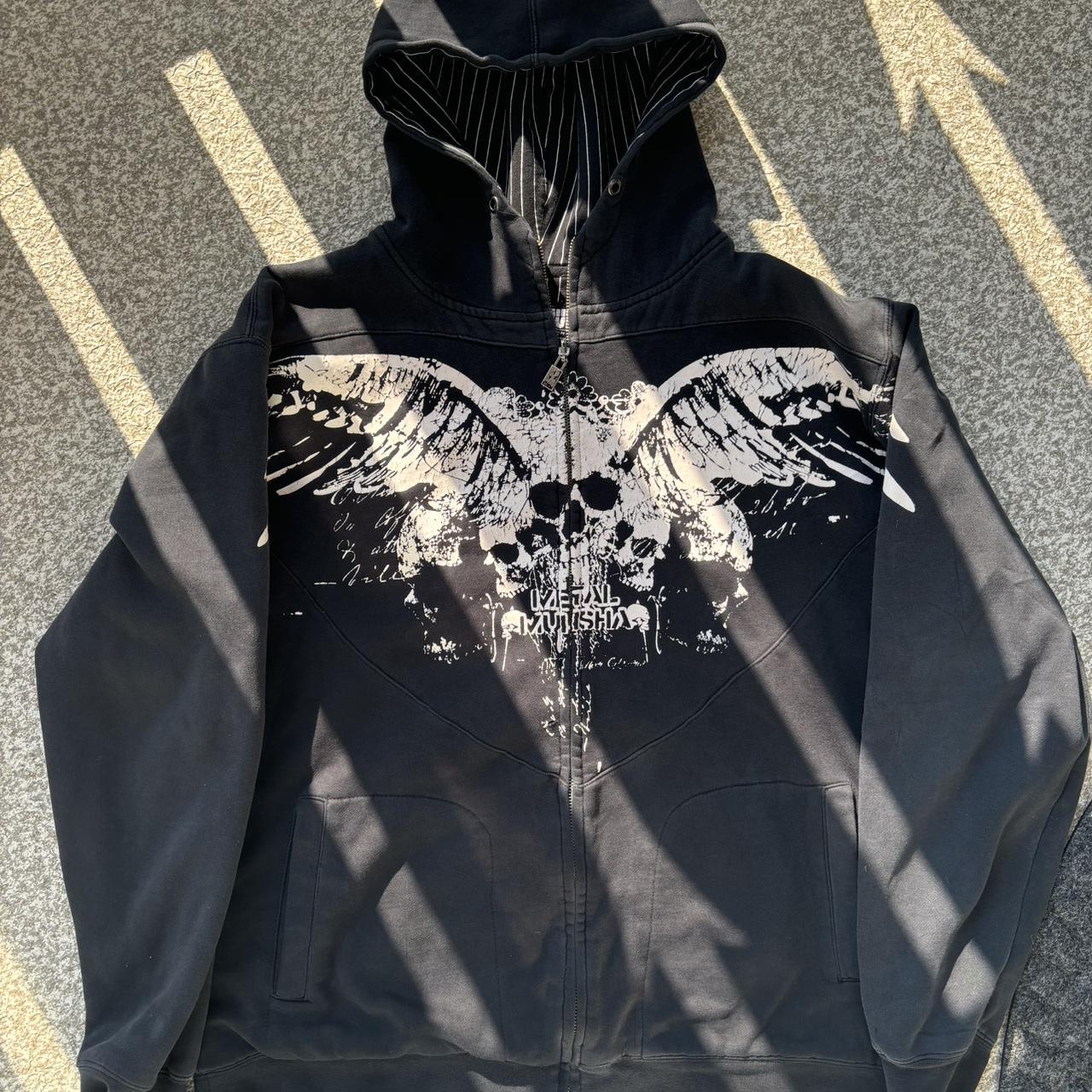 hella rare metal mulisha reversible jacket,