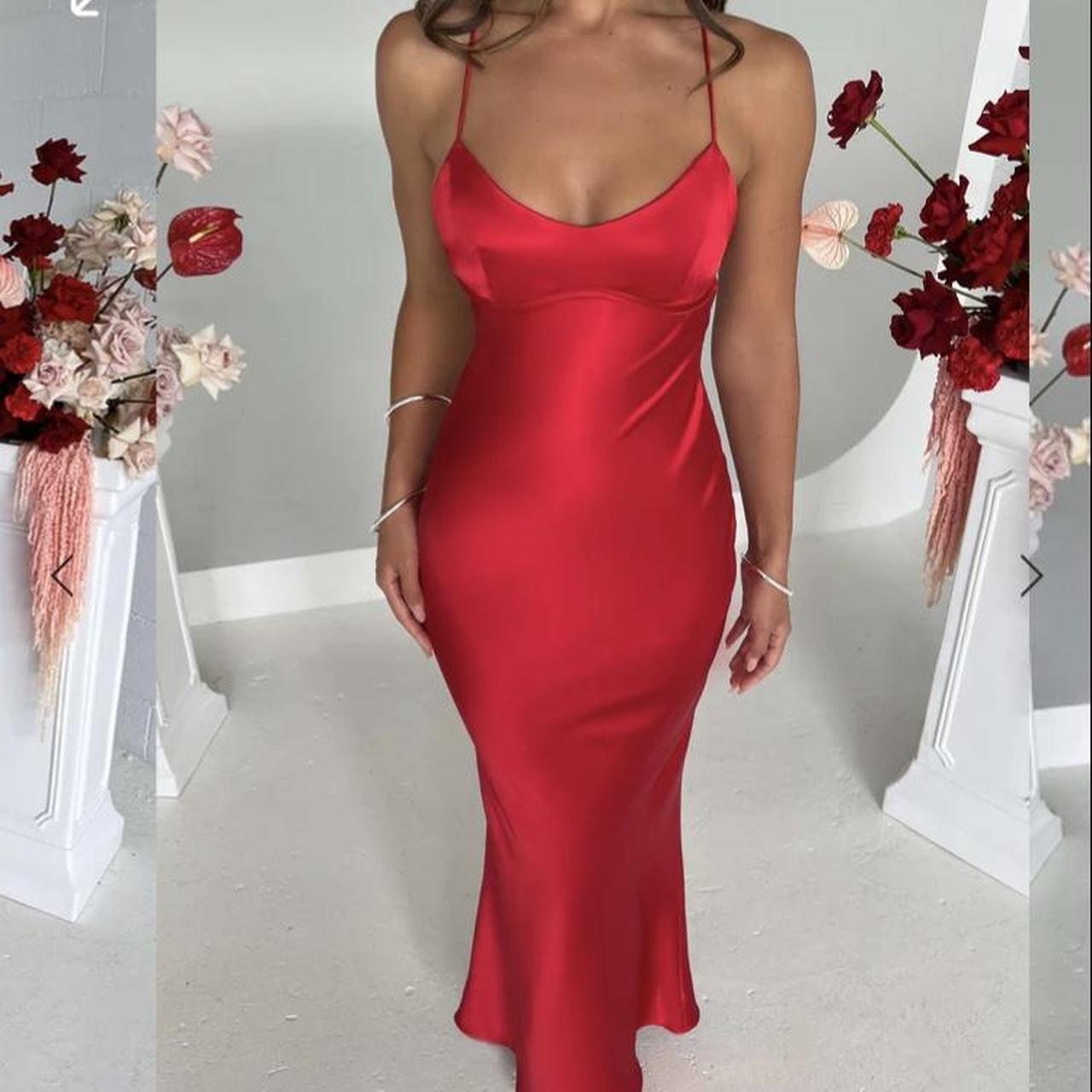 Baby boo malika maxi dress red Stunning formal... - Depop