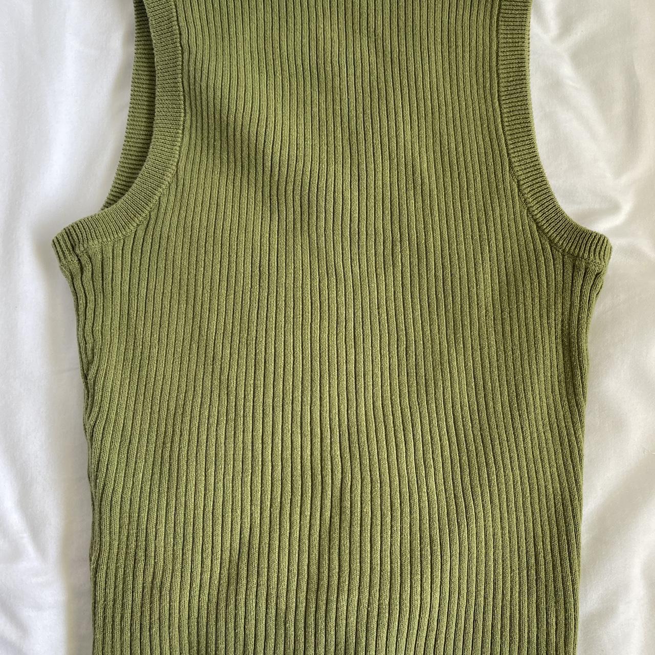 Brandy Melville Women's Green Vest Depop