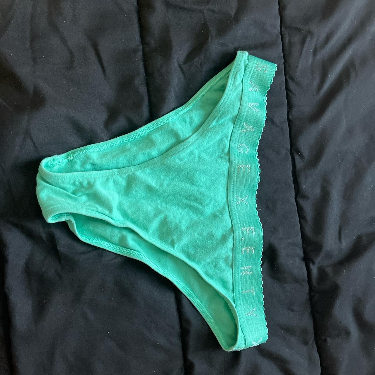 Fenty Underwear Turquoise Small Has Been Washed Depop