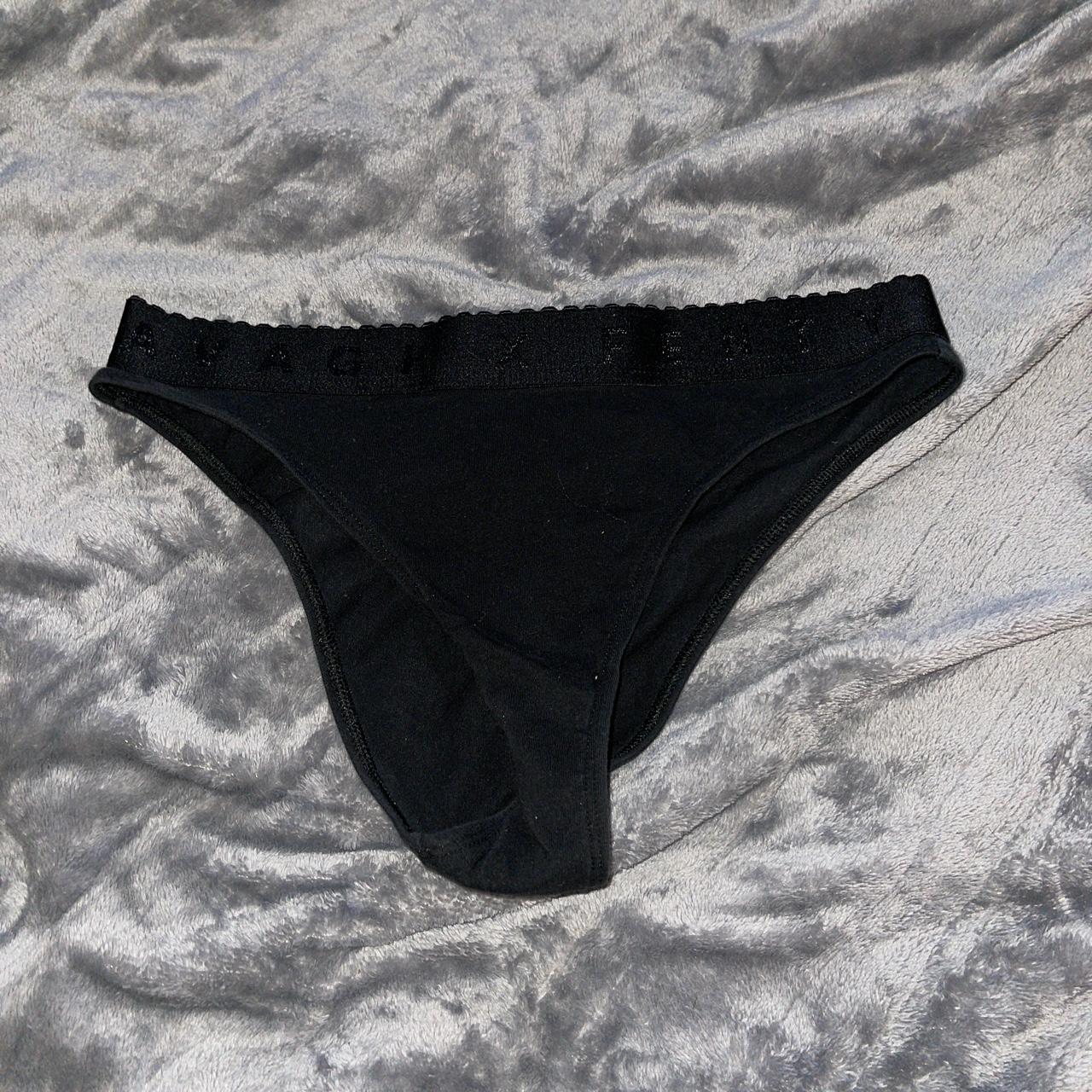 Fenty underwear black small has been washed Depop