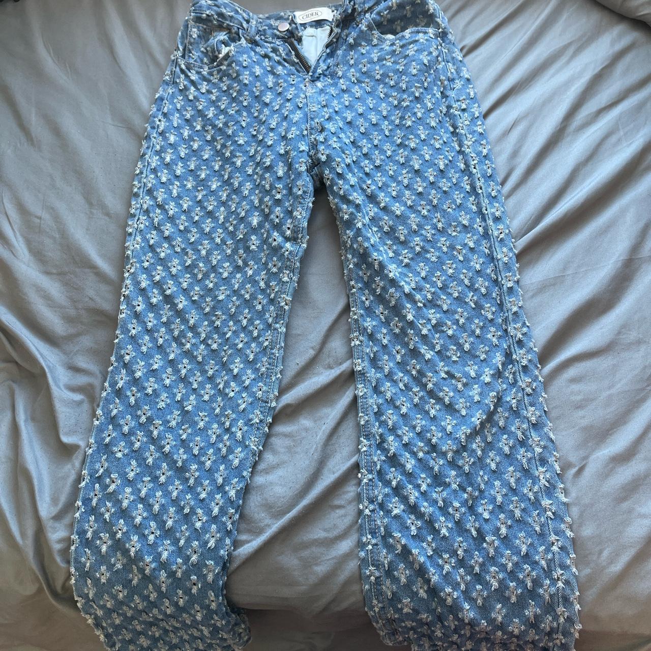 Cider Women's Blue Jeans Depop