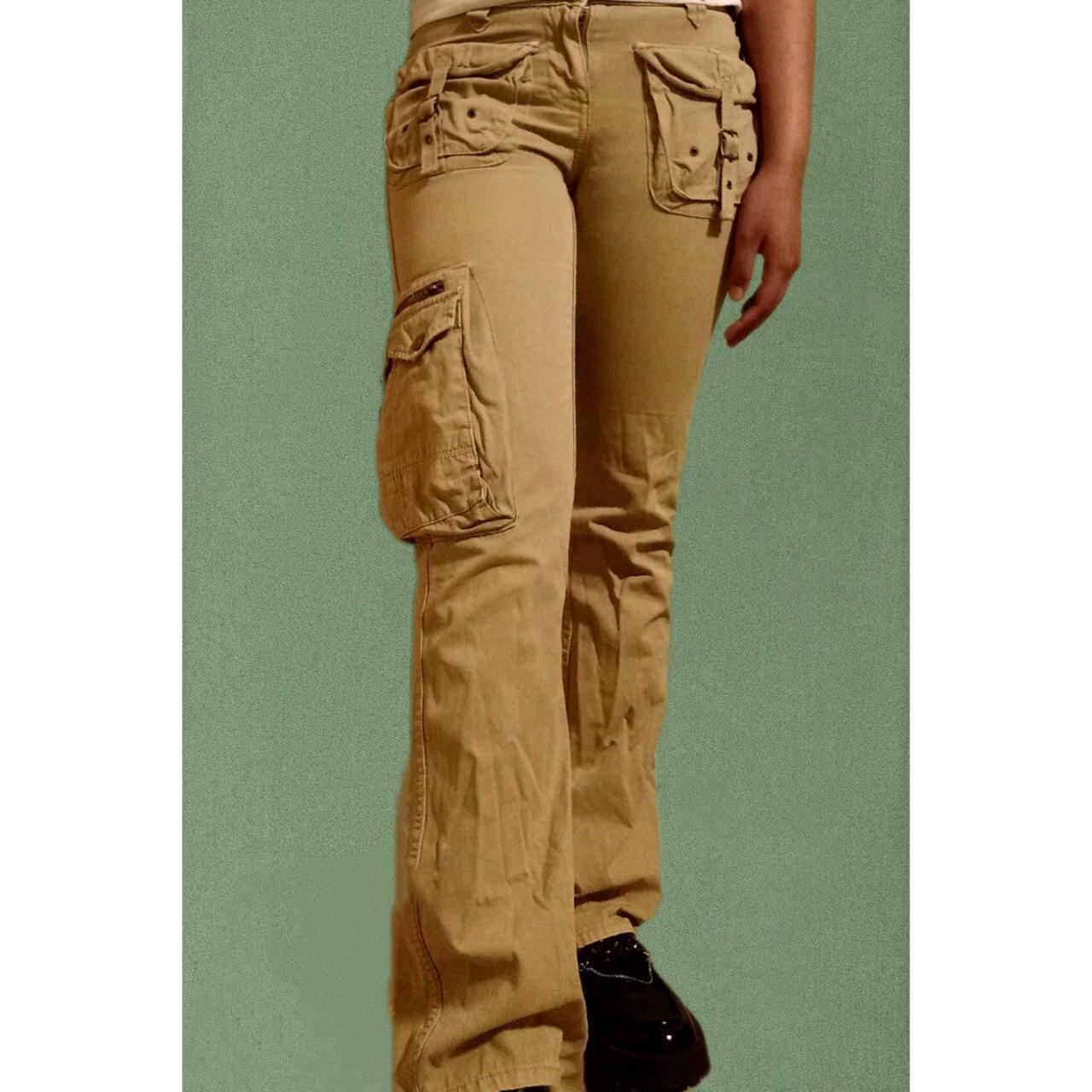 Polo Ralph Lauren Women's Tan and Khaki Trousers | Depop