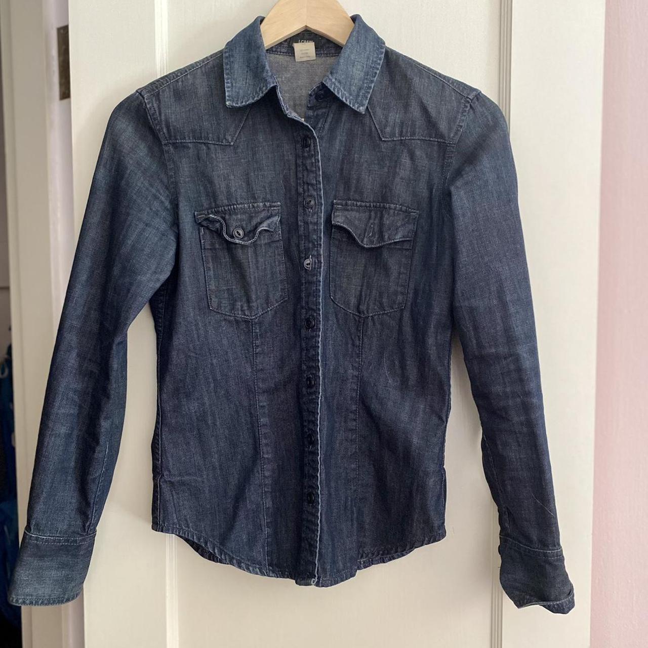 Womens denim hotsell shirt j crew