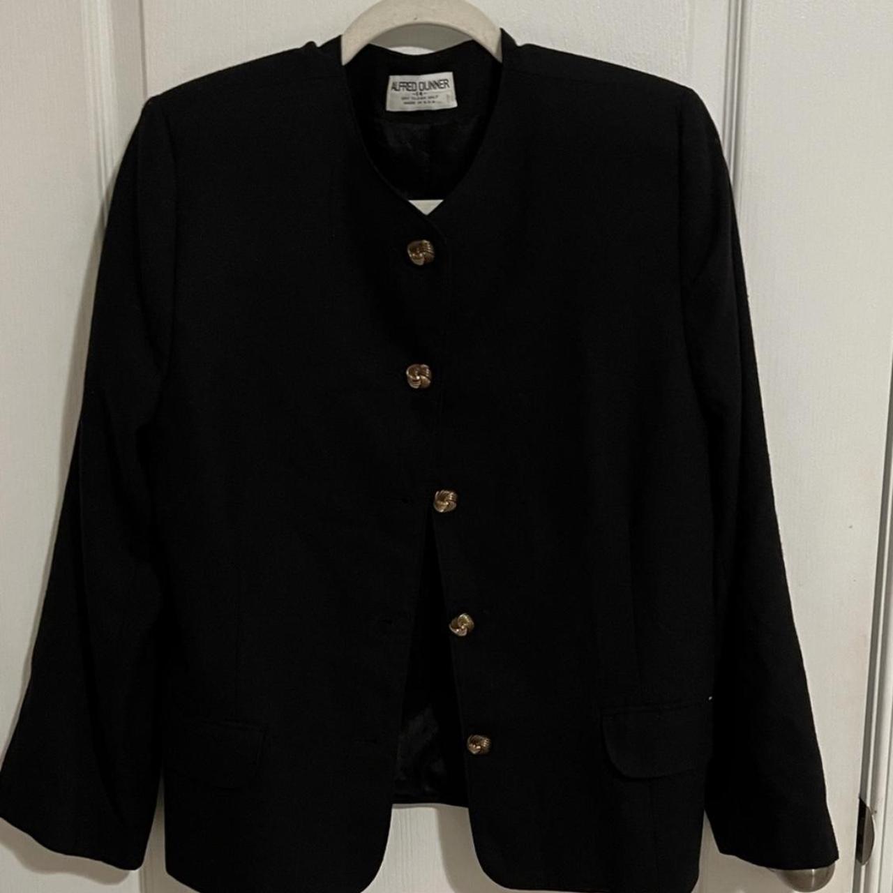 Women's Black and Gold Jacket | Depop