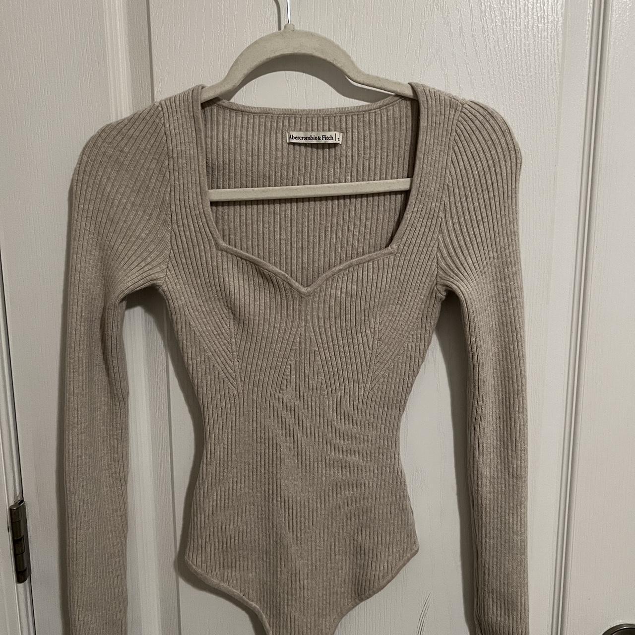 Abercrombie & Fitch Women's Grey Bodysuit | Depop