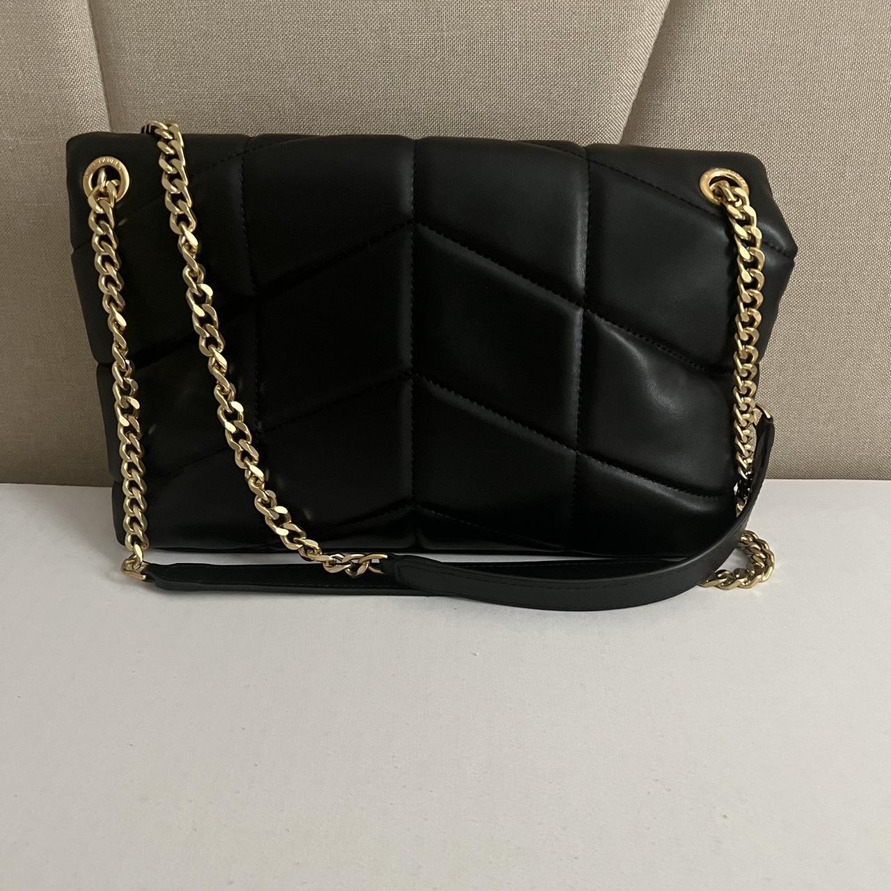 Women's Black and Gold Bag | Depop