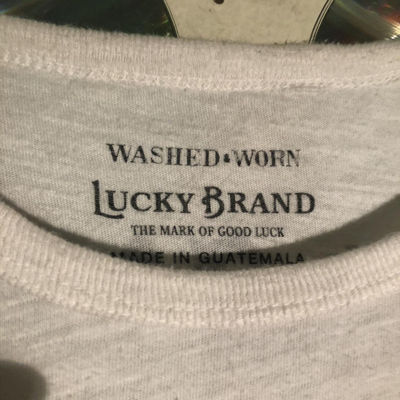 vintage single stitch lucky brand made in usa tee no - Depop