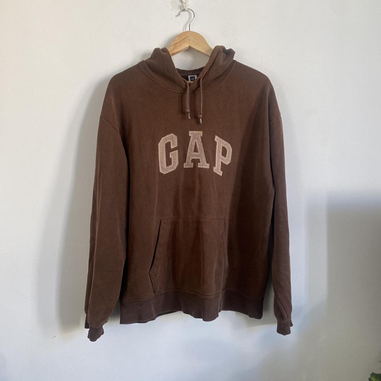 Brown Gap Hoodie
 Brown gap hoo size L large Such a fy hoo Depop