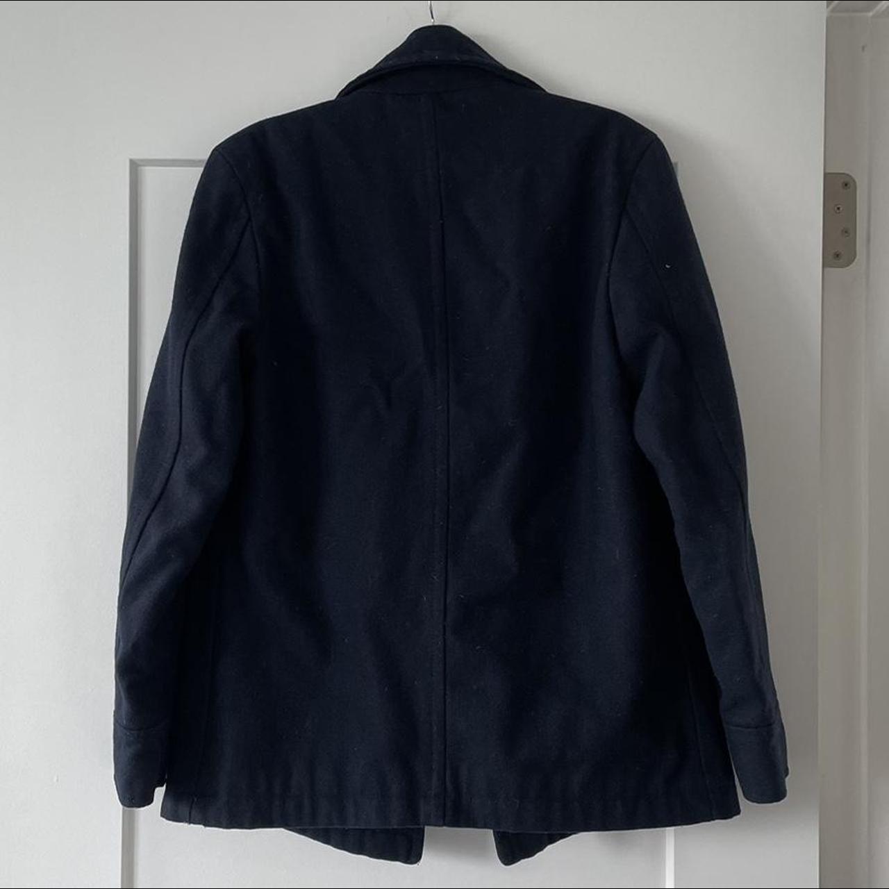 Merona Women's Navy Coat | Depop