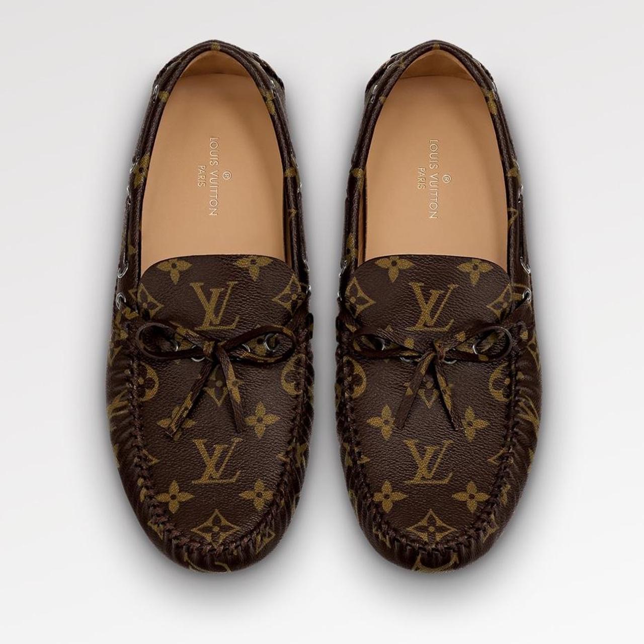Mens Brown Louis Vuitton Dress Loafers in Great - Depop