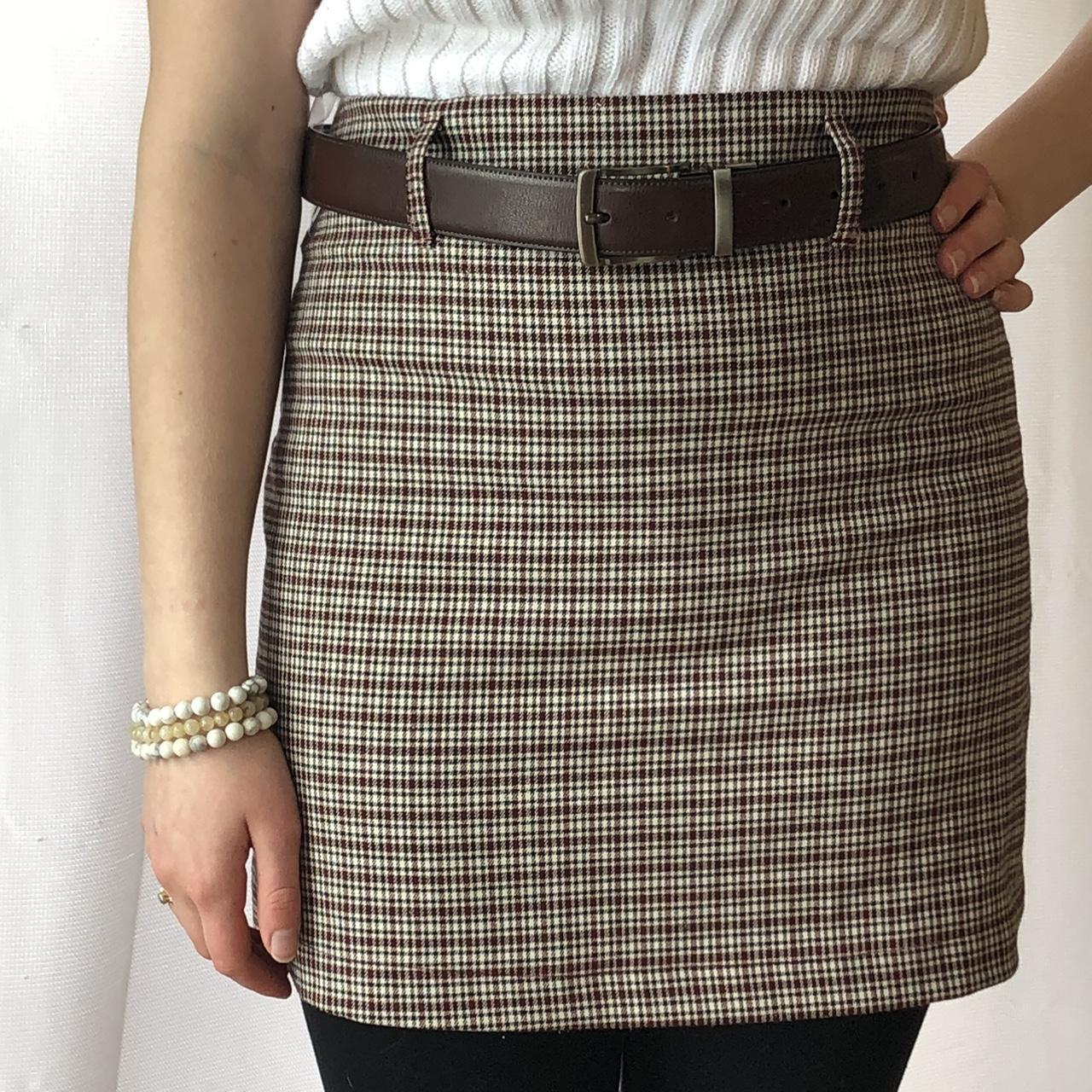 Plaid skirt clearance with belt loops