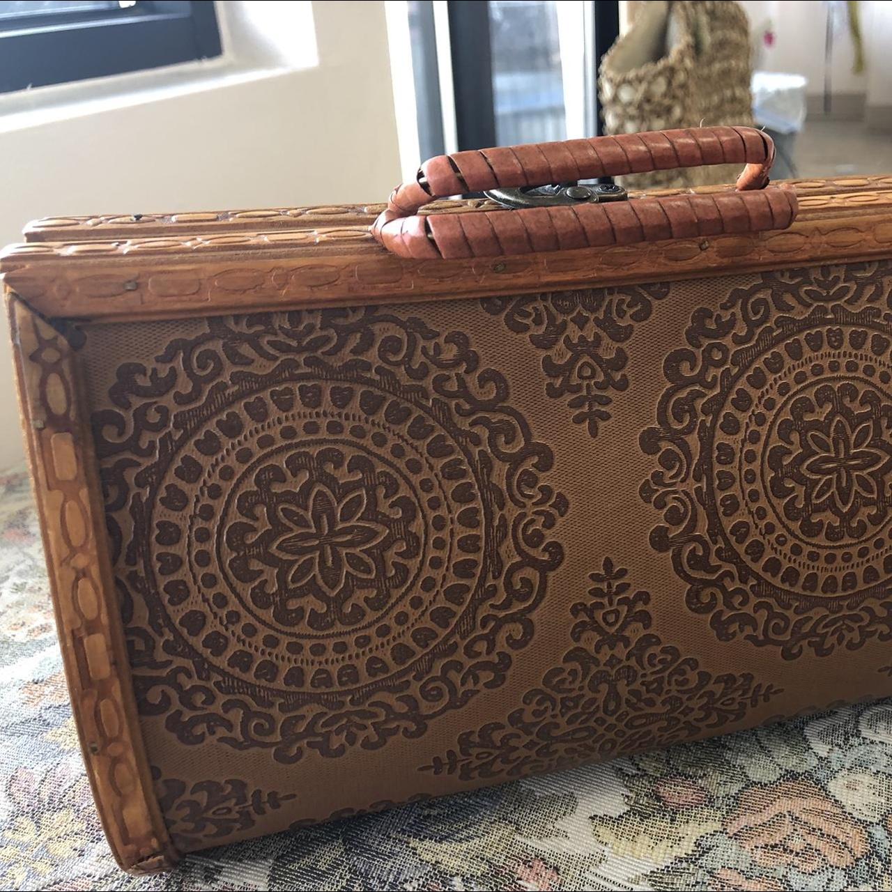 Vintage hot sale wooden purse