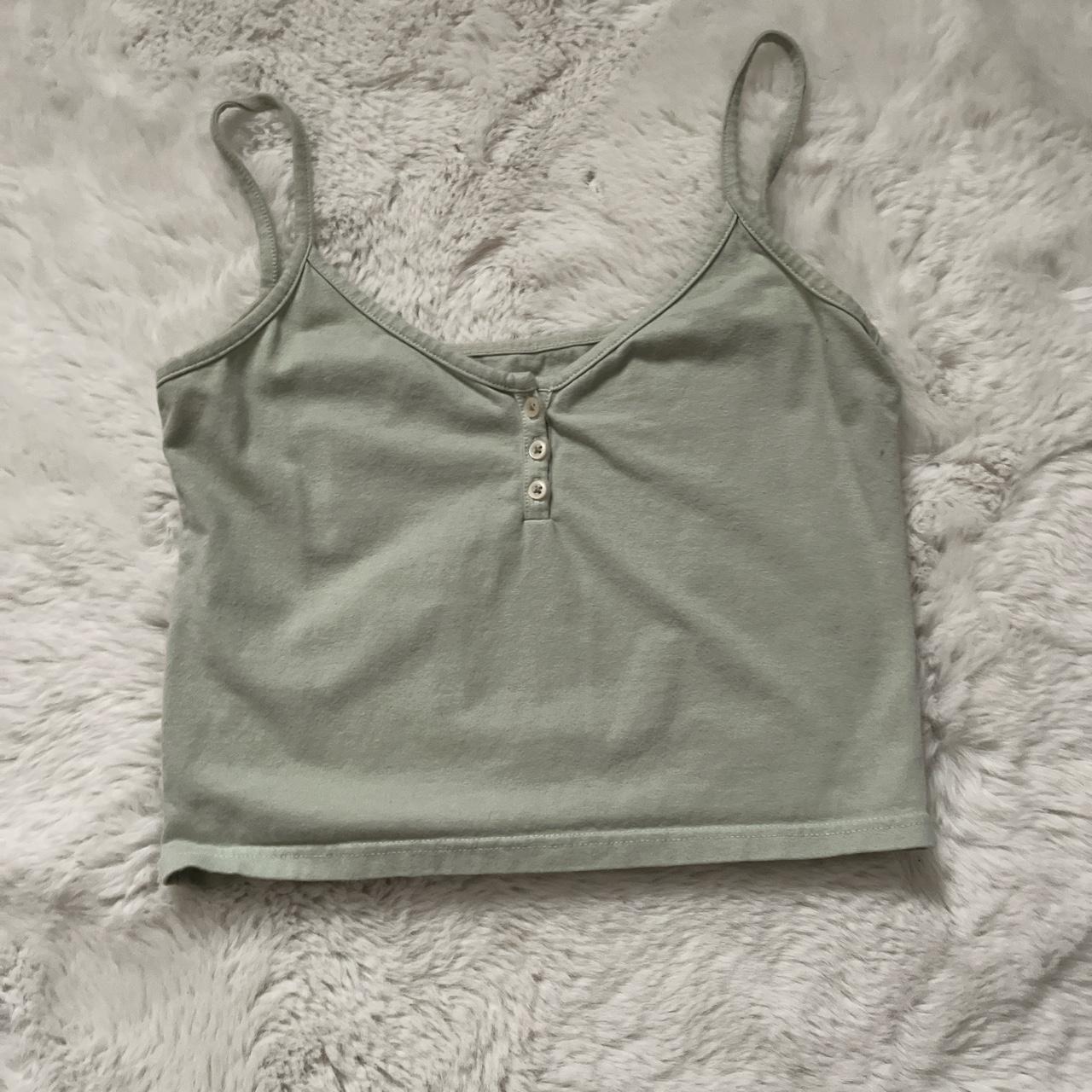 Brandy Melville Women's Green Vest Depop