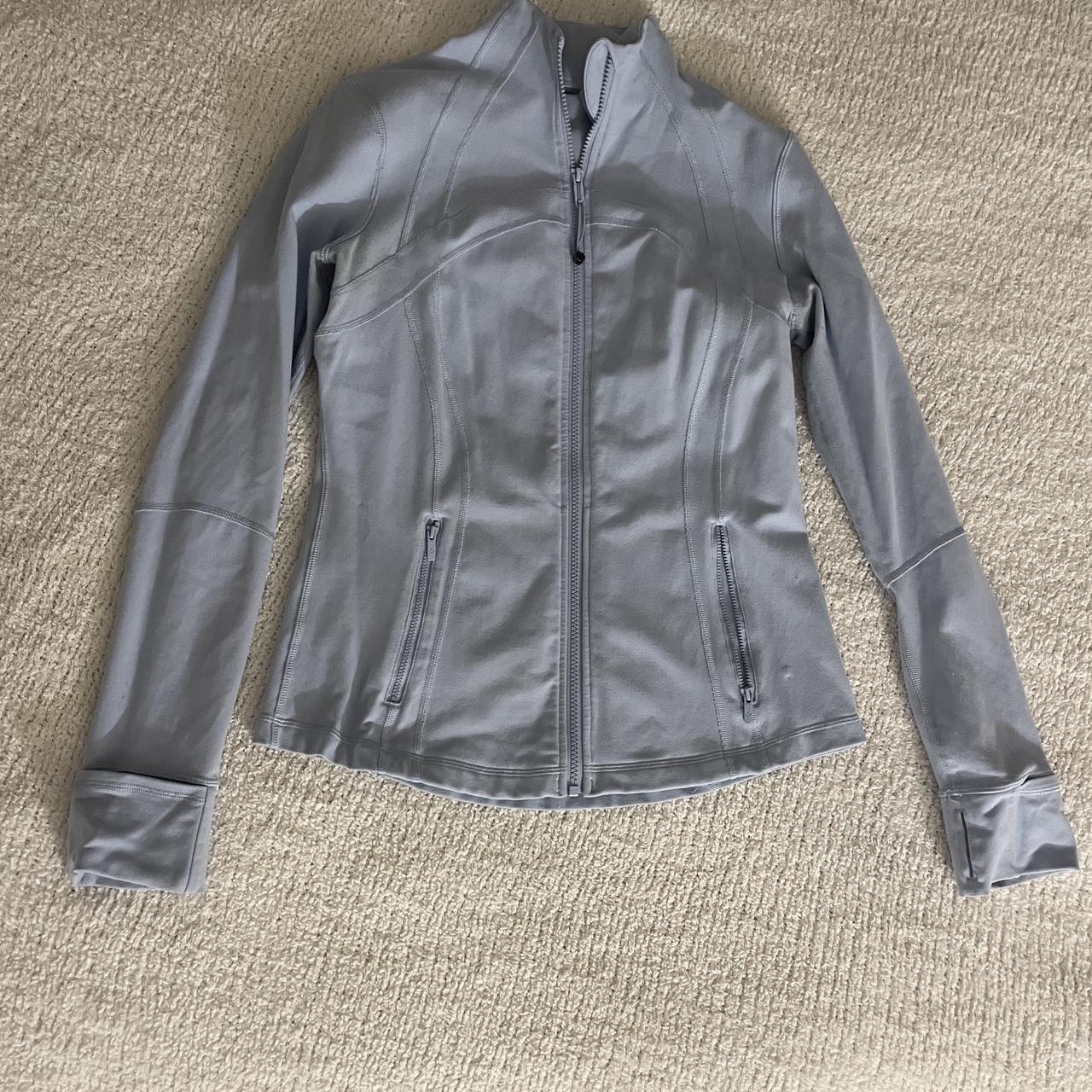 Lululemon Noir Jacket II Ghost Weave, Size 4, Grey, - Depop