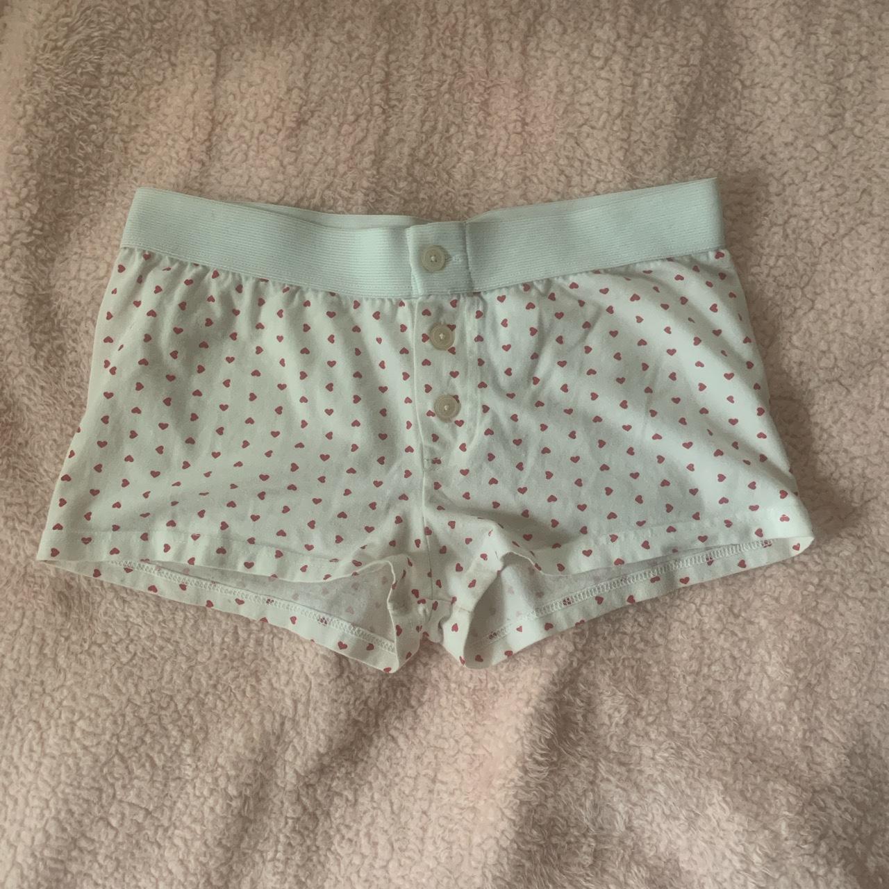 Boy Short Heart Underwear from Brandy Melville!... - Depop