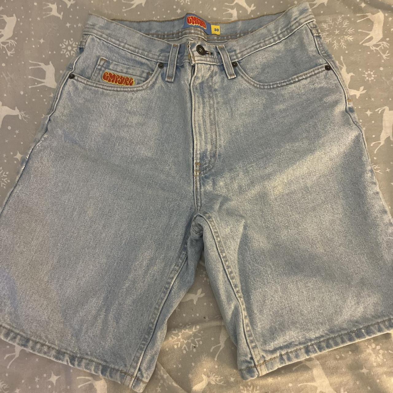 Empyre jorts Size 30 baggy Light blue Bought for $50 - Depop