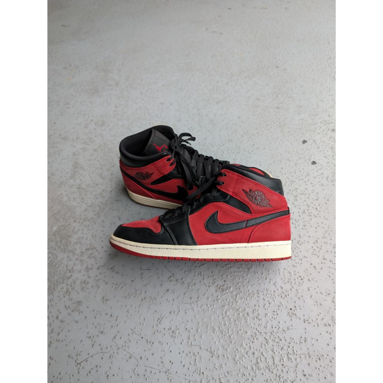 Jordan 1 Mid Reverse Banned 2018 554724 610 Jordan. Depop