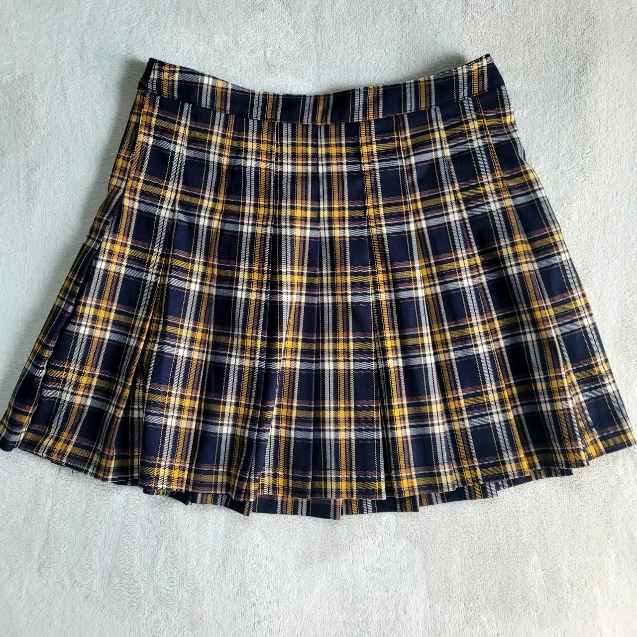 Forever 21 plaid mini skirt. Schoolgirl style. Side... - Depop