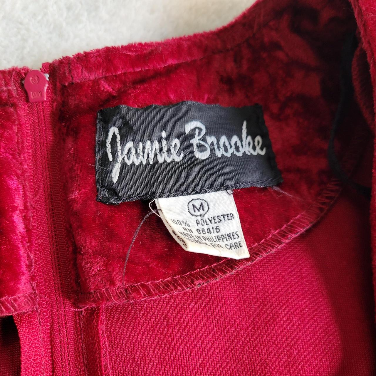 Janie Brooke Velvet Midi Dress. Long sleeve and... - Depop