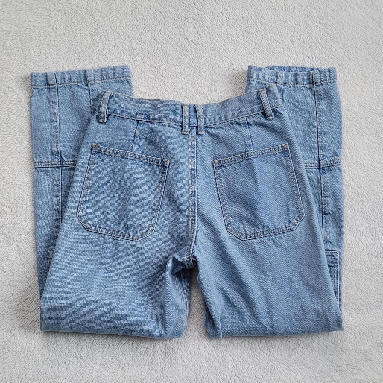 Lioness Blue Cargo Jeans - Depop