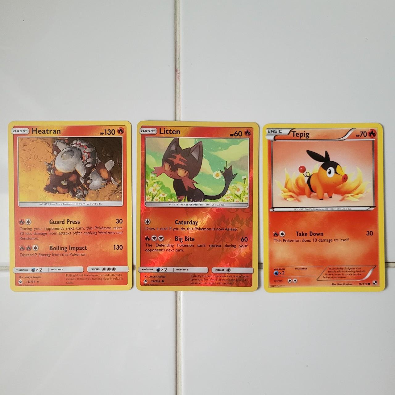 Fire type Pokemon cards. Basic Heatran Basic... - Depop