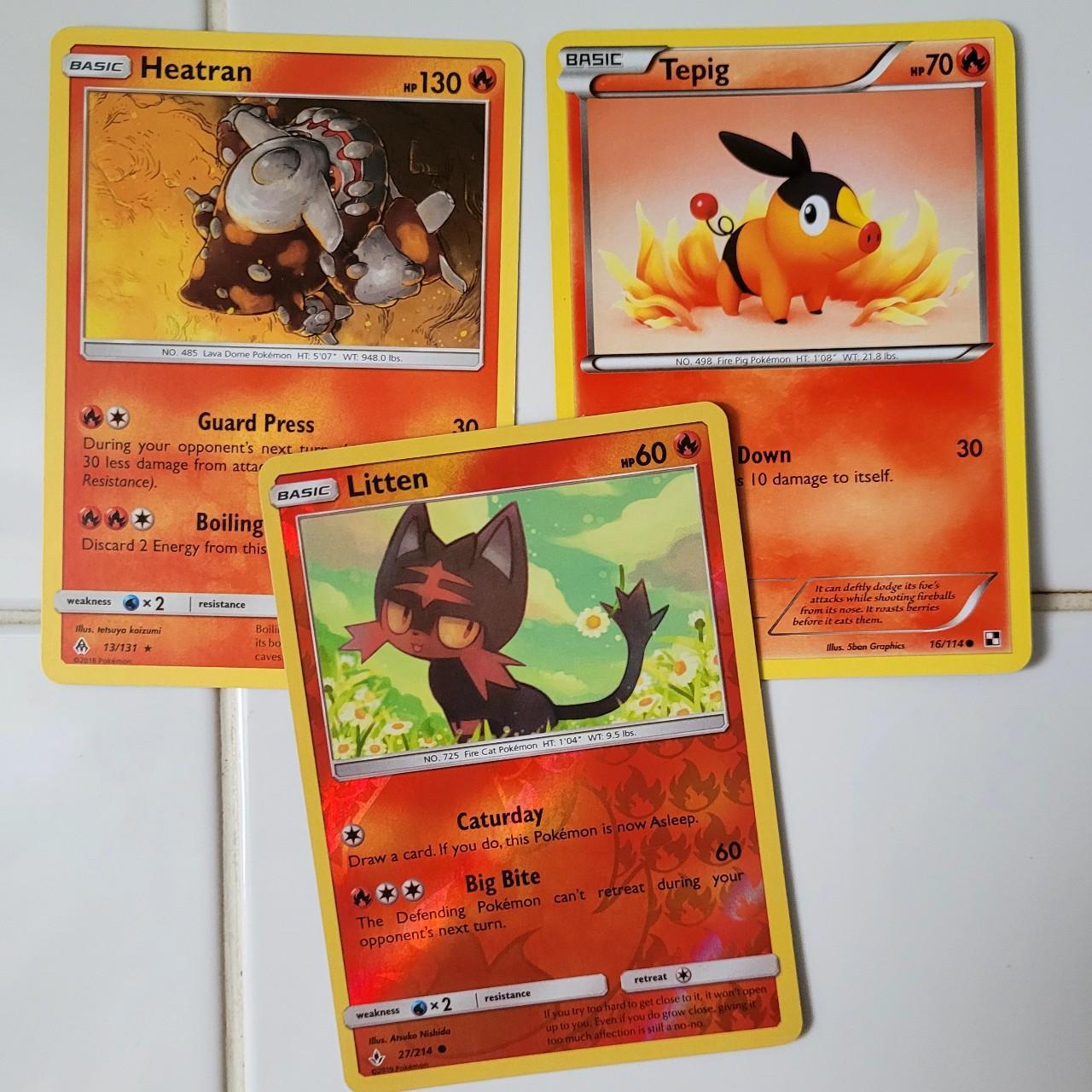 Fire type Pokemon cards. Basic Heatran Basic... - Depop