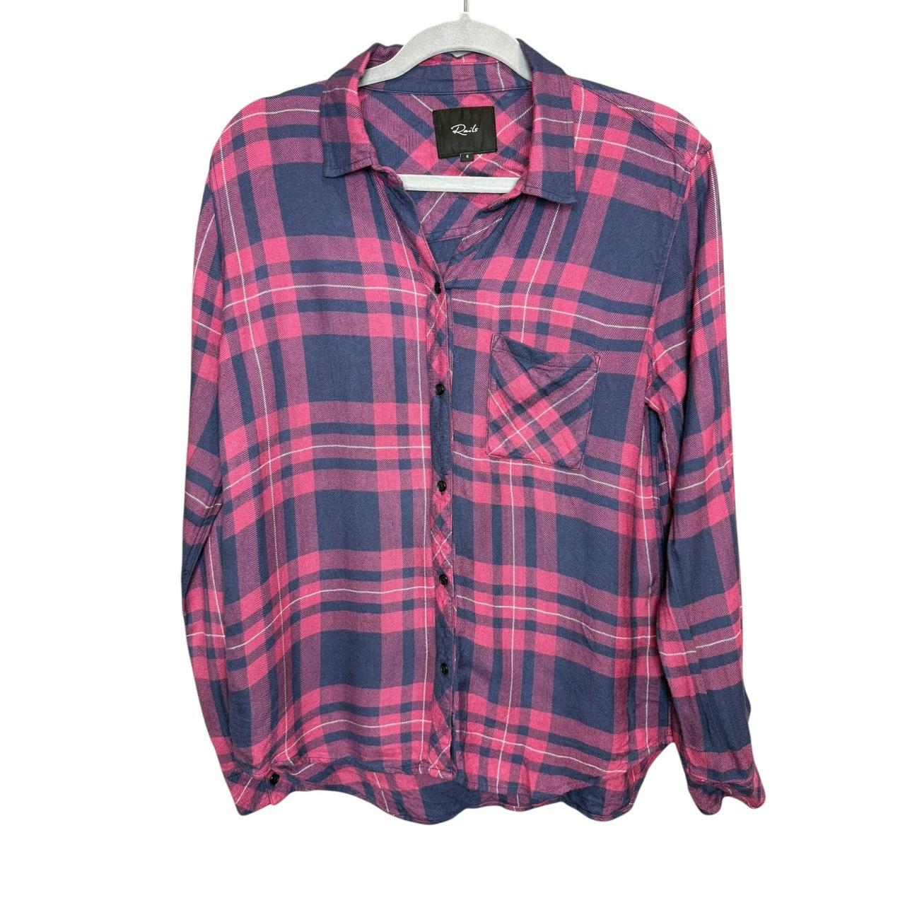 Rails Women's Shirt - Red/Navy - S – Rails Hunter… - image 1
