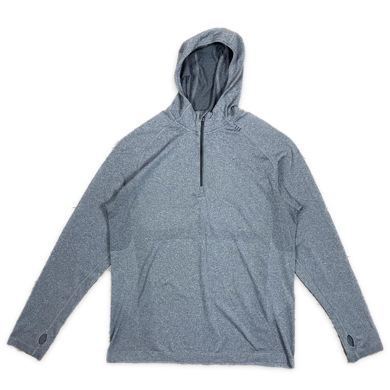 LuluLemon Lightweight Hooded Quarter Zip Metal Vent... Depop