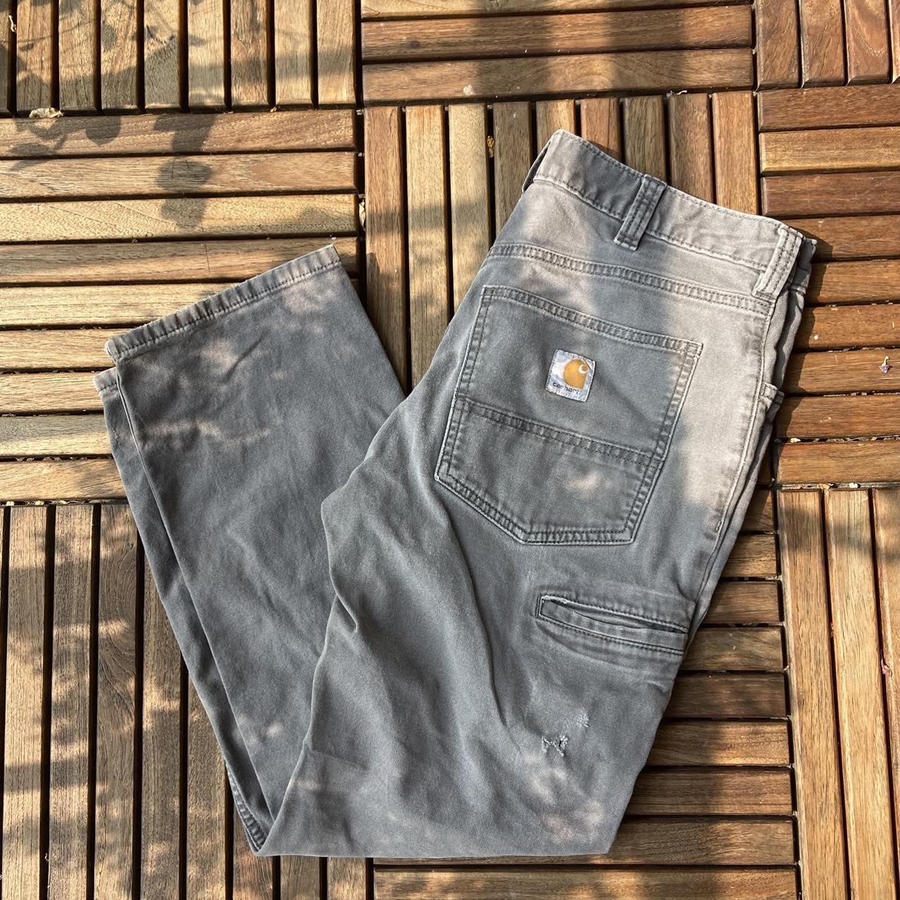 Carhartt Grey cargo pants | size 32x30 | multiple... - Depop