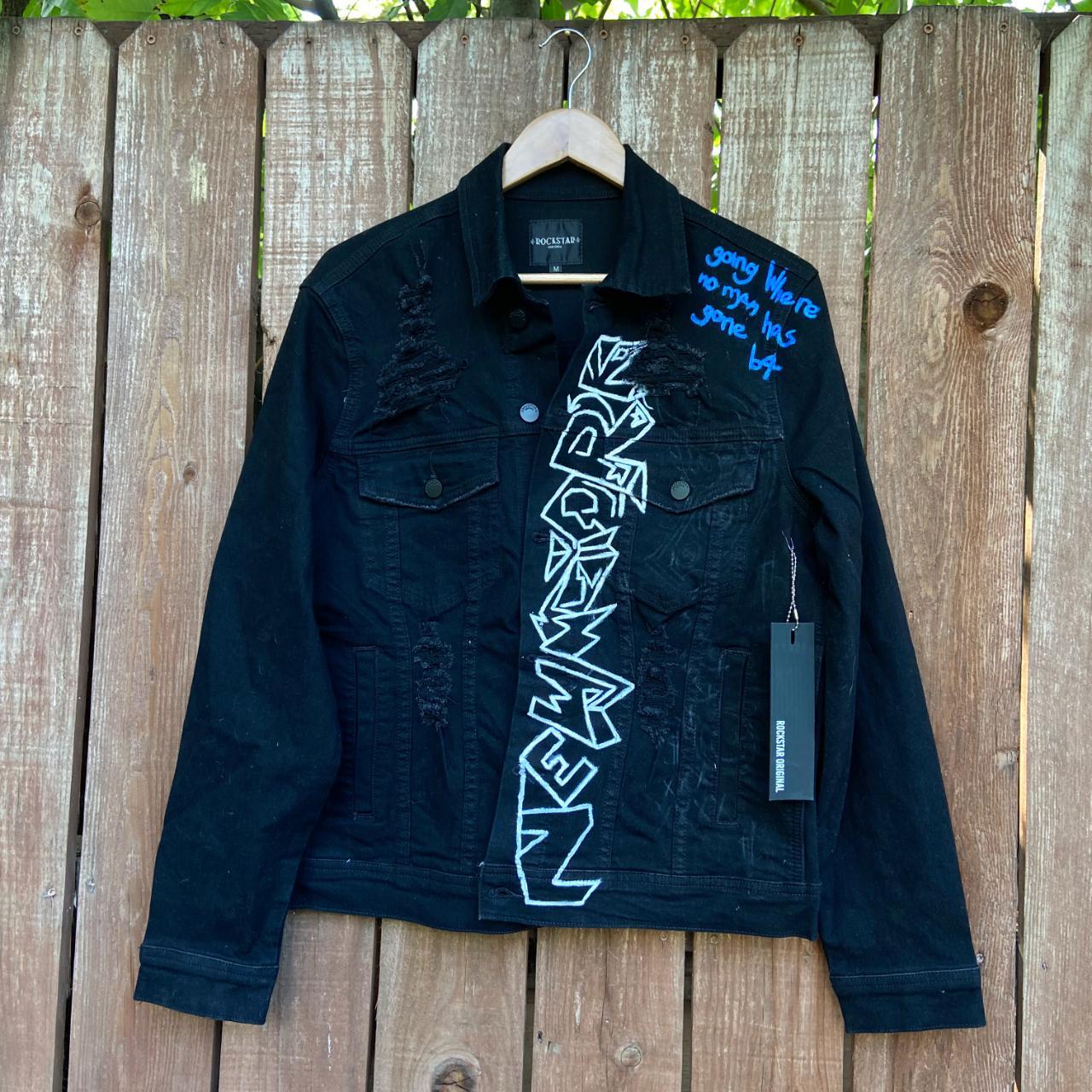 NWT Hand-Painted Rockstar Original Oscar Distressed - Depop