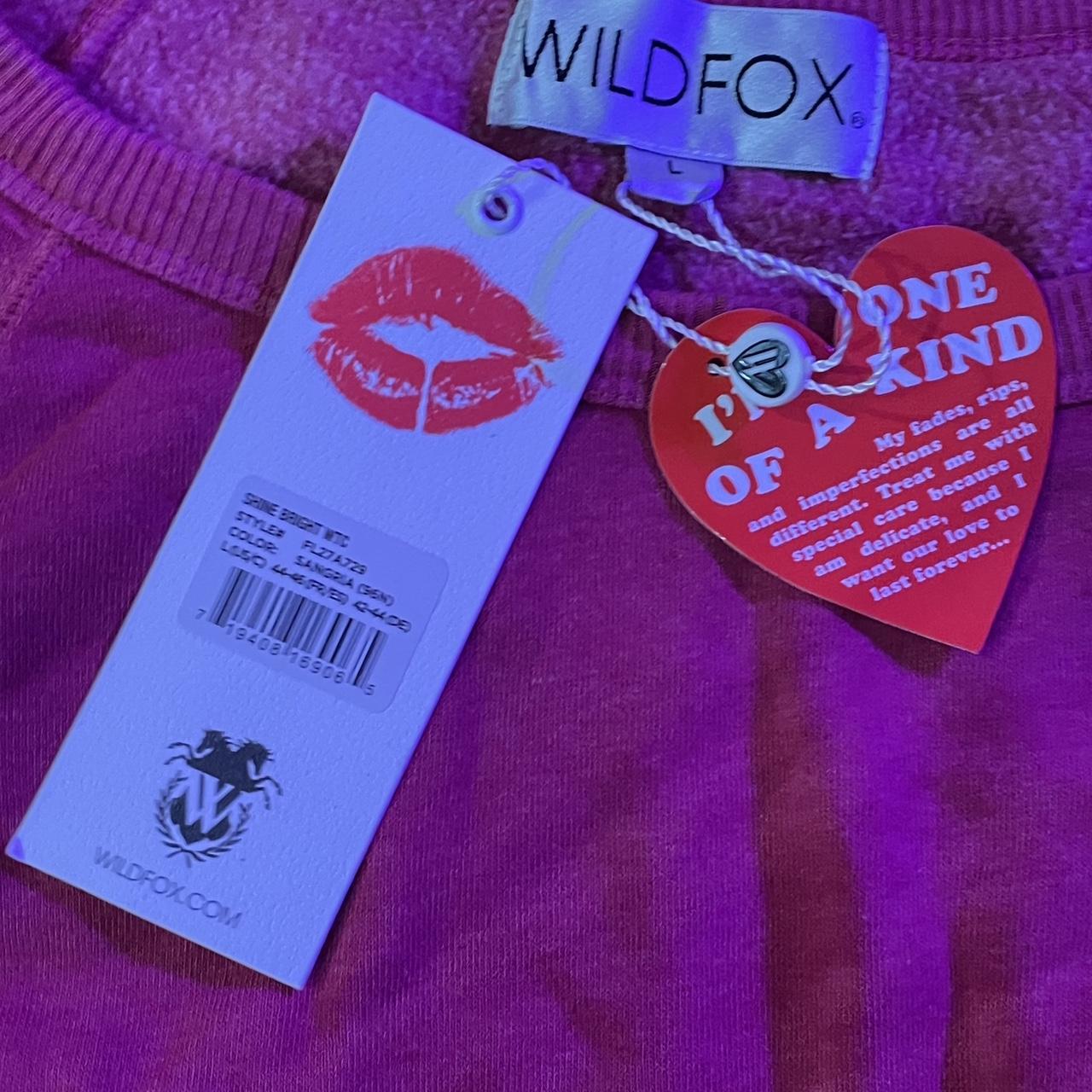 Wildfox pink crewneck crop new with tags soft pink... Depop