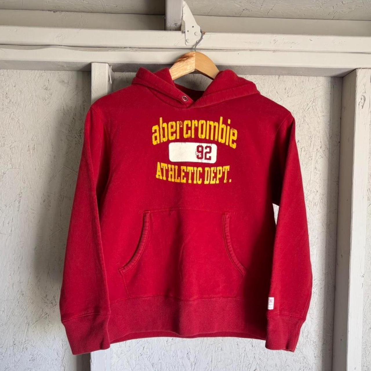 Abercrombie & Fitch Women's Hoodie - Red - M – Vi… - image 1