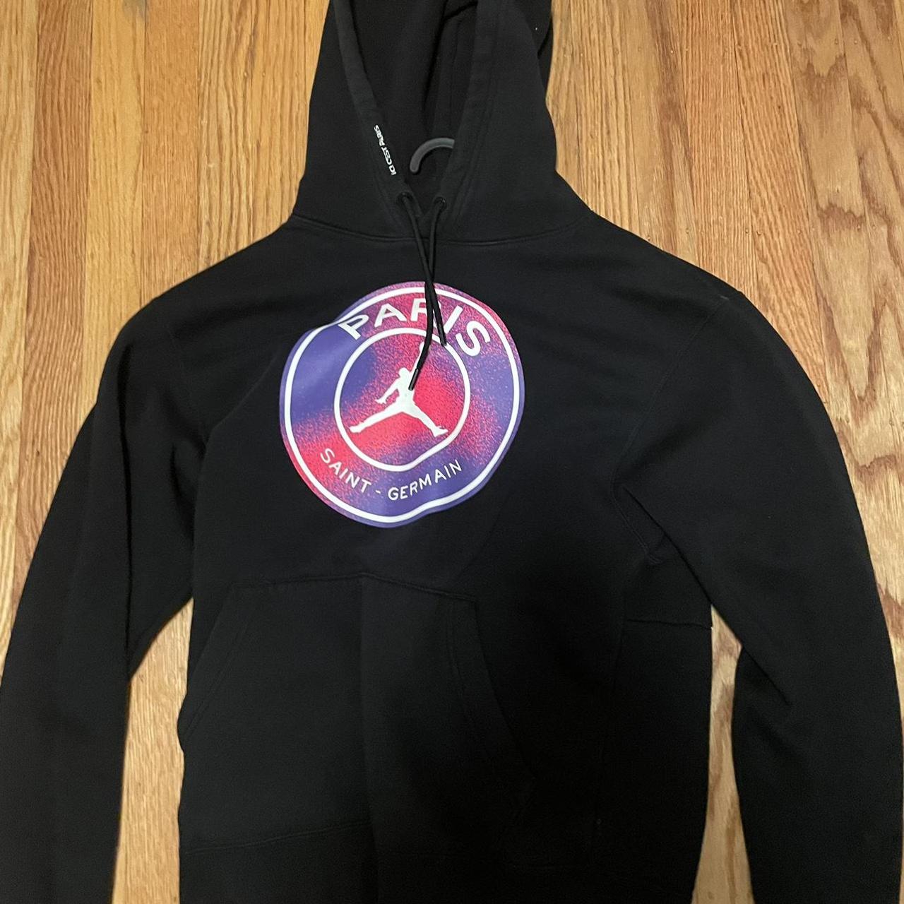 Nike Men's Black and Purple Hoodie | Depop