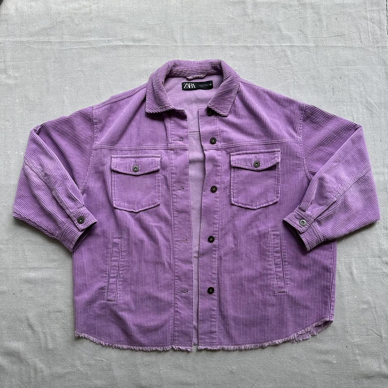 Purple Corduroy Jacket Purple Zara Jacket Zara Purple Corduroy