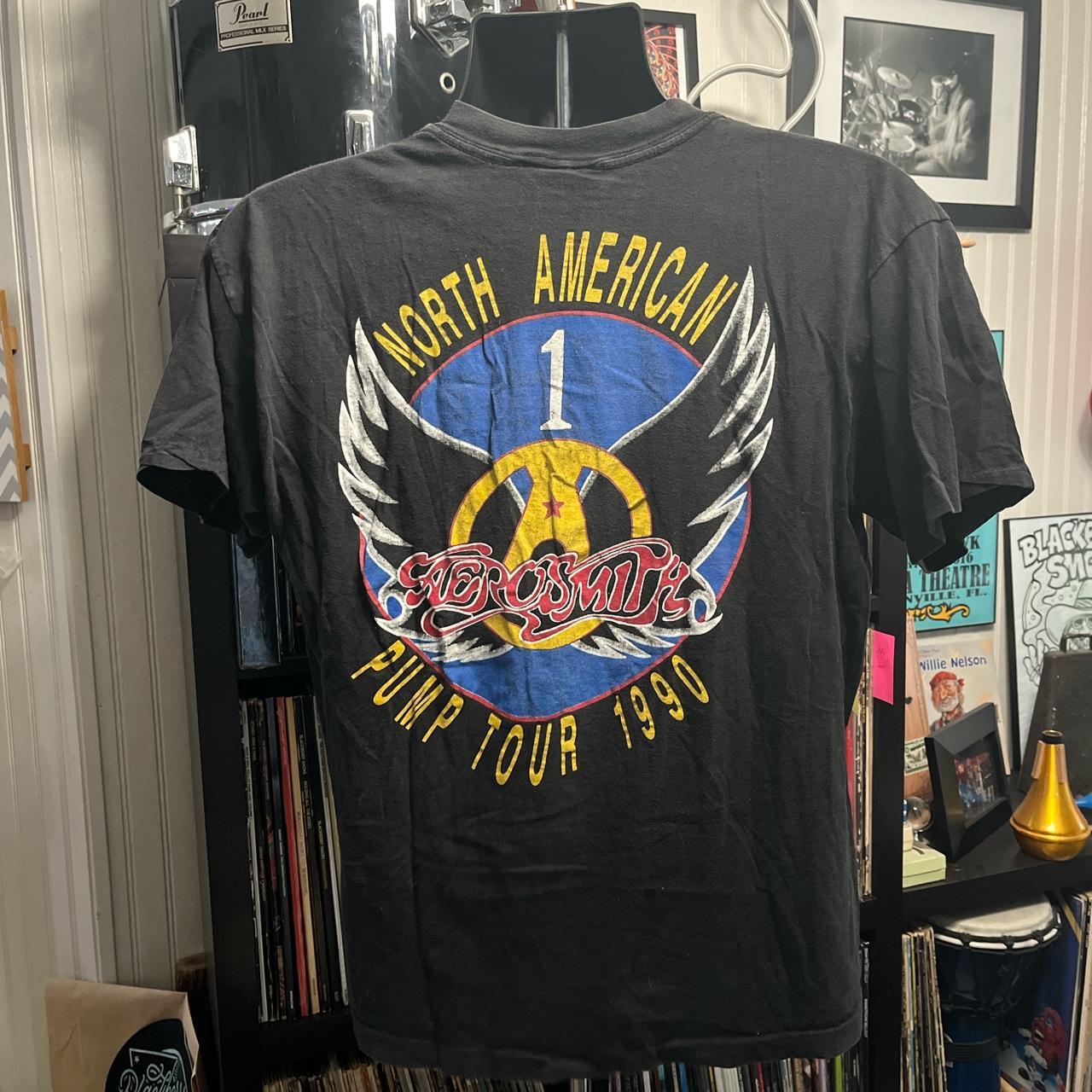 Vintage Aerosmith 1990 Pump tour shirt. Brockum | Depop