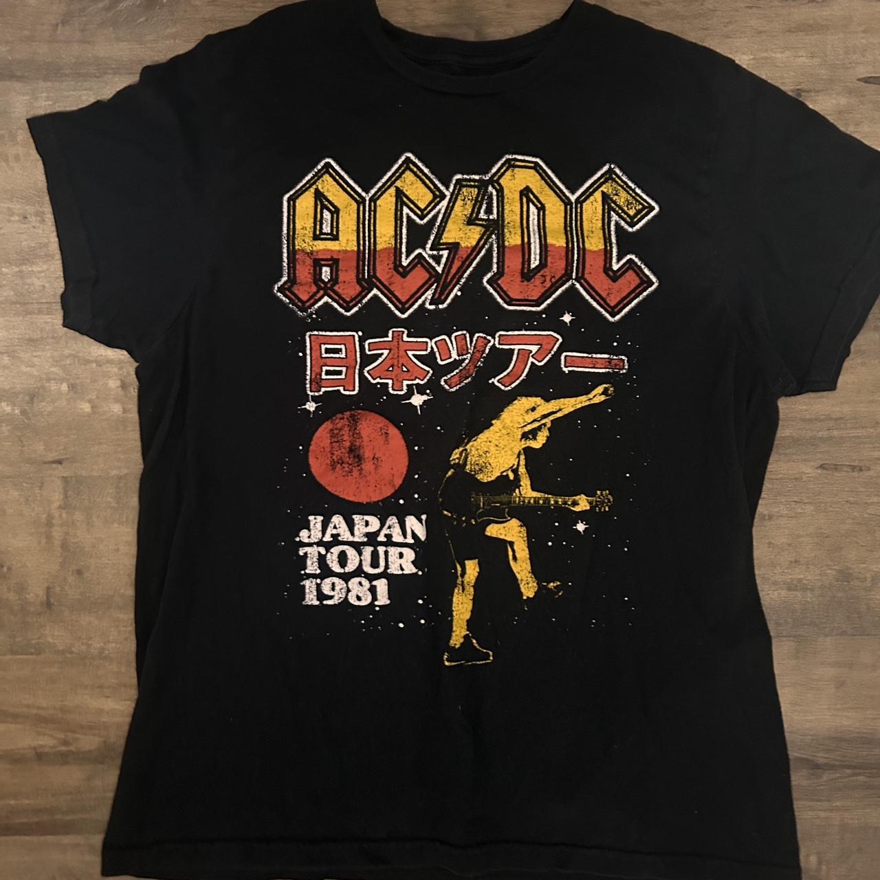 AC/DC Graphic Japan Tour 1981 Tee - Depop