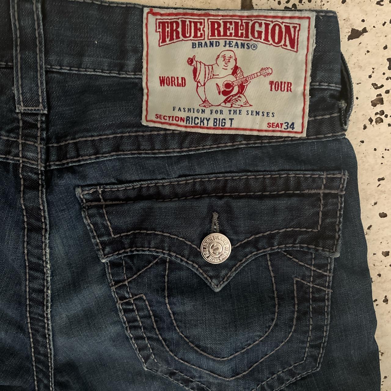 trueys true religion jeans size: 32 nice... - Depop