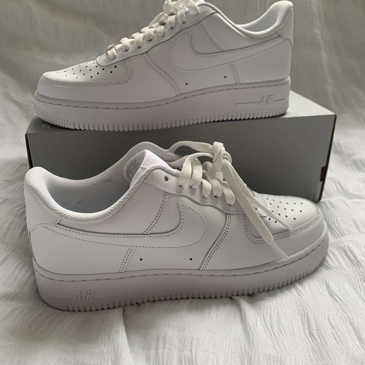 Air force 1- triple white Brand new with box- box... - Depop
