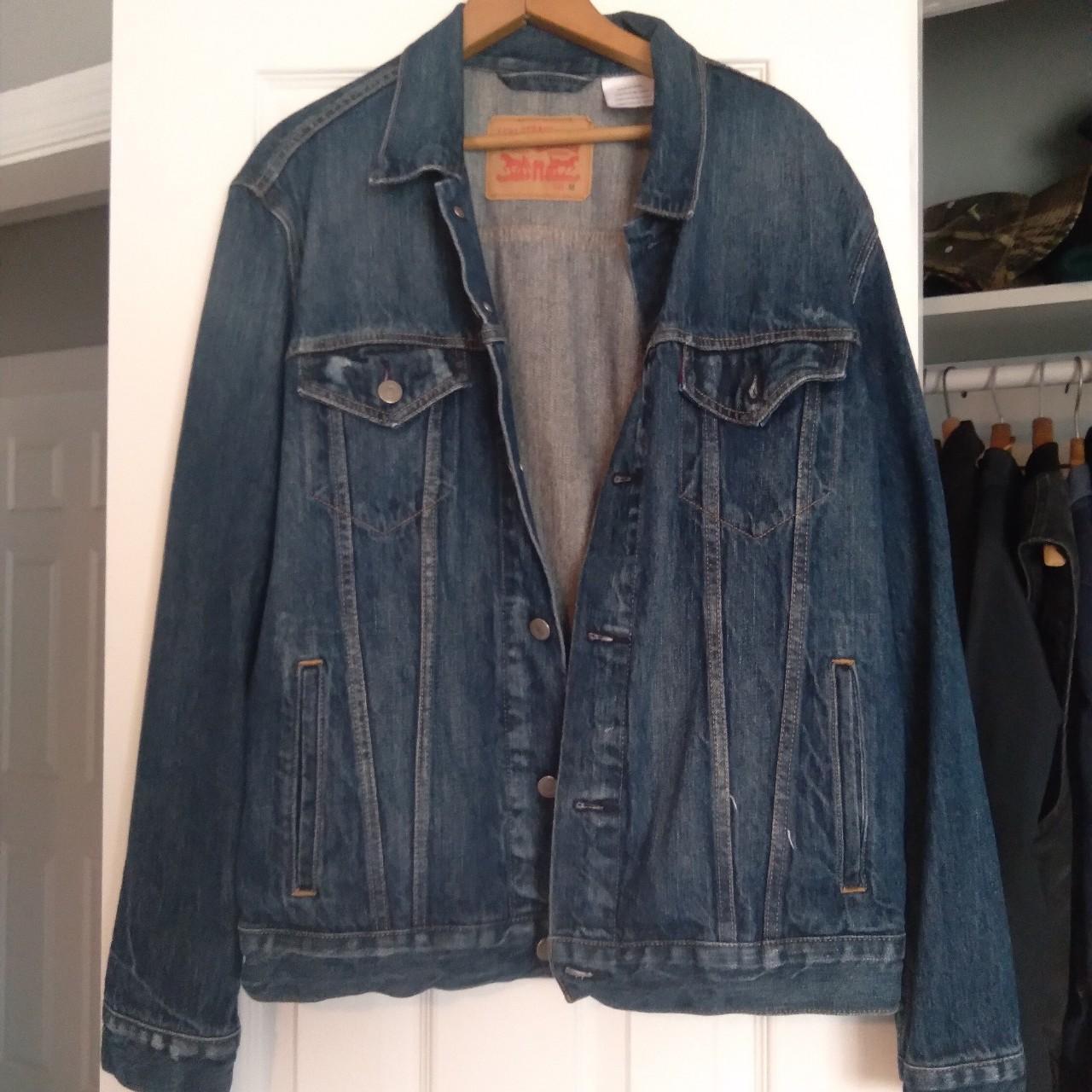 Custom Levi's Dodgers Denim Jacket Size Medium I - Depop