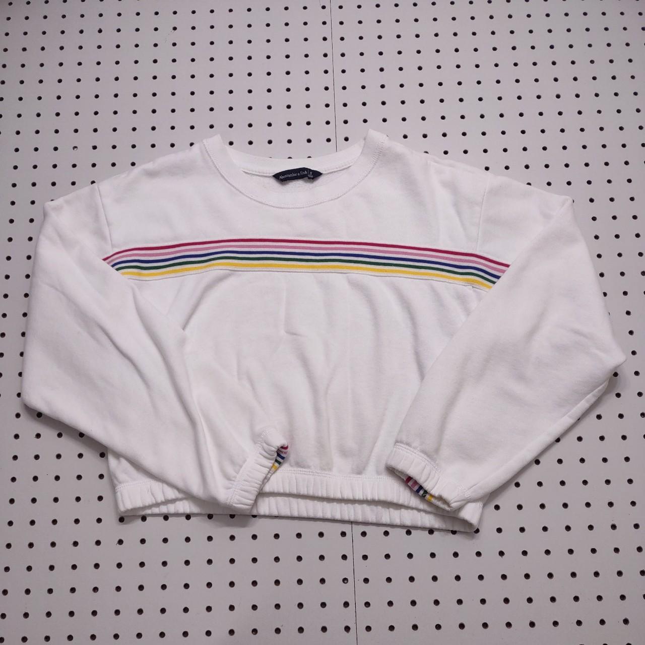 Abercrombie and fitch rainbow hot sale sweatshirt