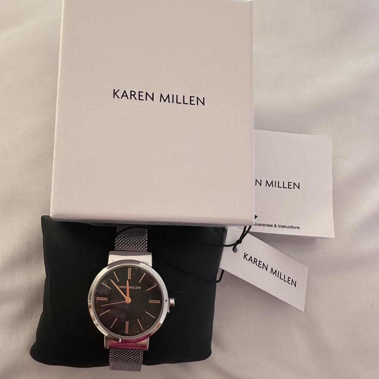 Karen Millen silver rose gold watch Brand new in. Depop