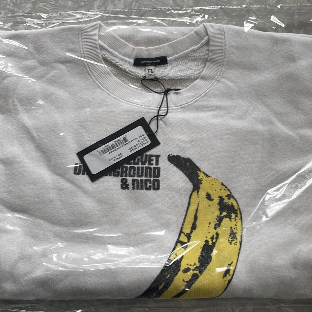 R13 Velvet Underground Oversized Crewneck Graphic Depop